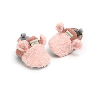 Super cute fuzzy baby shoes