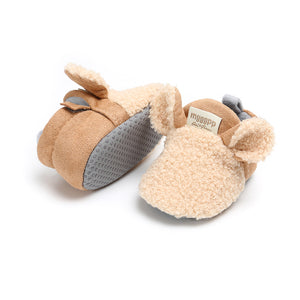 Super cute fuzzy baby shoes