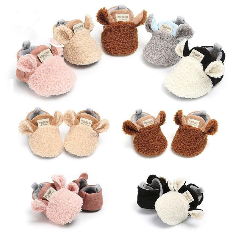 Super cute fuzzy baby shoes