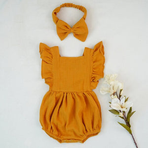 Baby girl ruffle romper - Beautiful baby girl rompers with ruffles