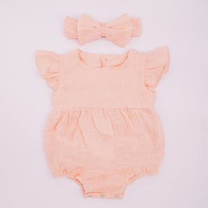 Baby girl ruffle romper - Beautiful baby girl rompers with ruffles