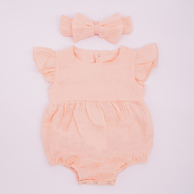 Baby girl ruffle romper - Beautiful baby girl rompers with ruffles