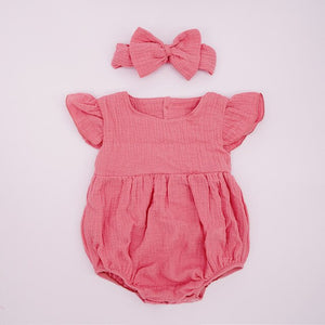 Baby girl ruffle romper - Beautiful baby girl rompers with ruffles