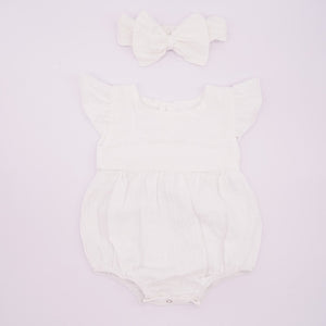 Baby girl ruffle romper - Beautiful baby girl rompers with ruffles