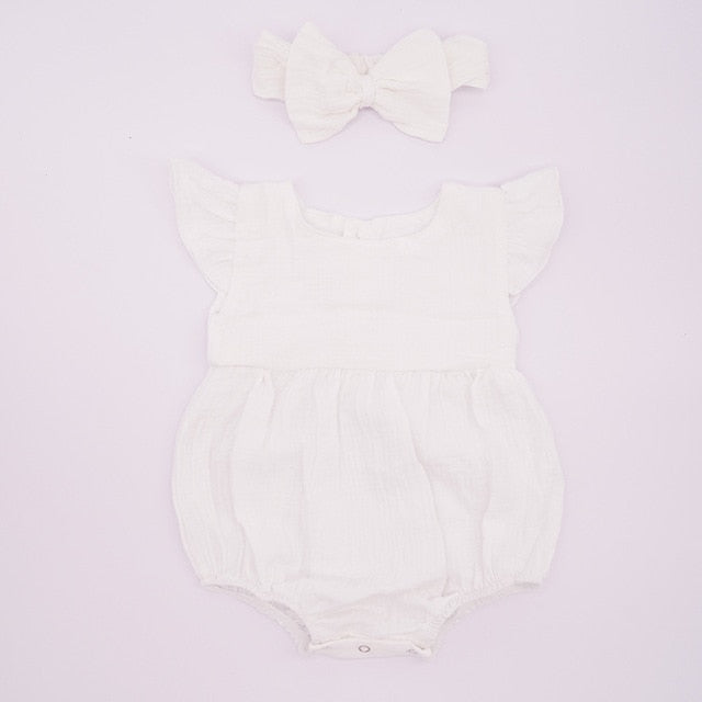 Baby girl ruffle romper - Beautiful baby girl rompers with ruffles