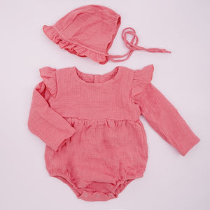 Baby girl ruffle romper - Beautiful baby girl rompers with ruffles