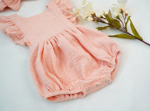 Baby girl ruffle romper - Beautiful baby girl rompers with ruffles