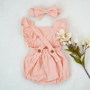 Baby girl ruffle romper - Beautiful baby girl rompers with ruffles