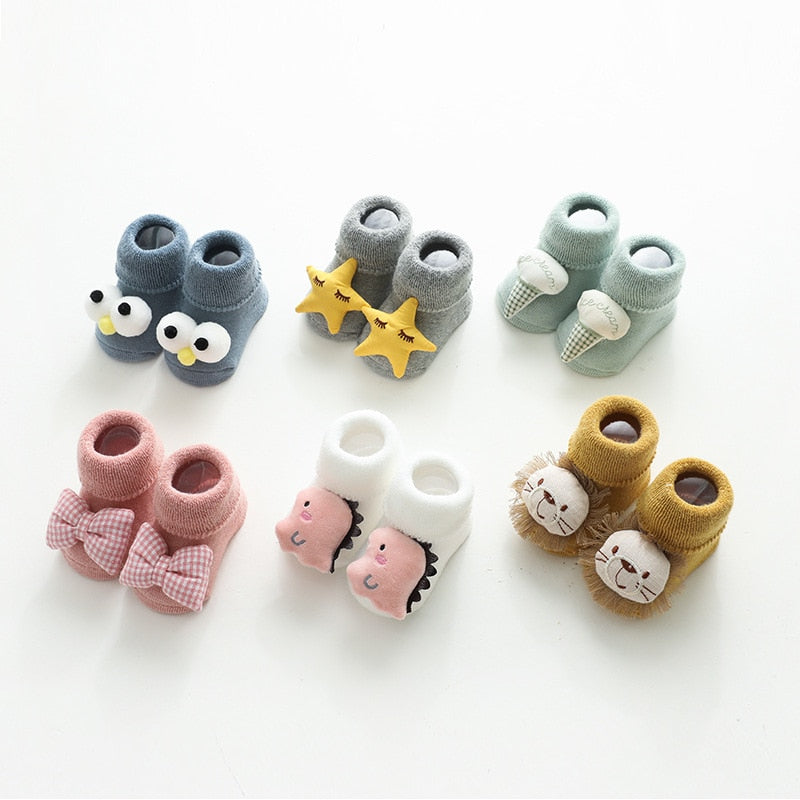 Super-cute baby animal socks