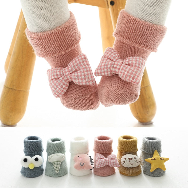 Super-cute baby animal socks