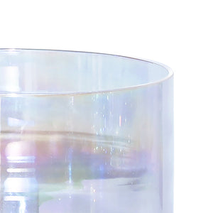 Detail of clear crystal singing bowl - Clear crystal singing bowl