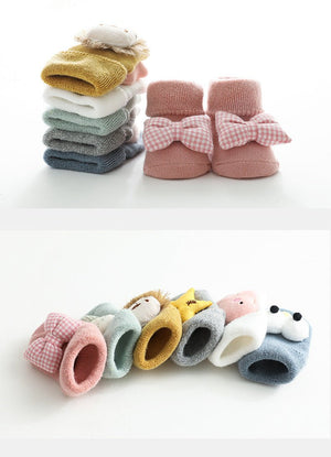 Super-cute baby animal socks