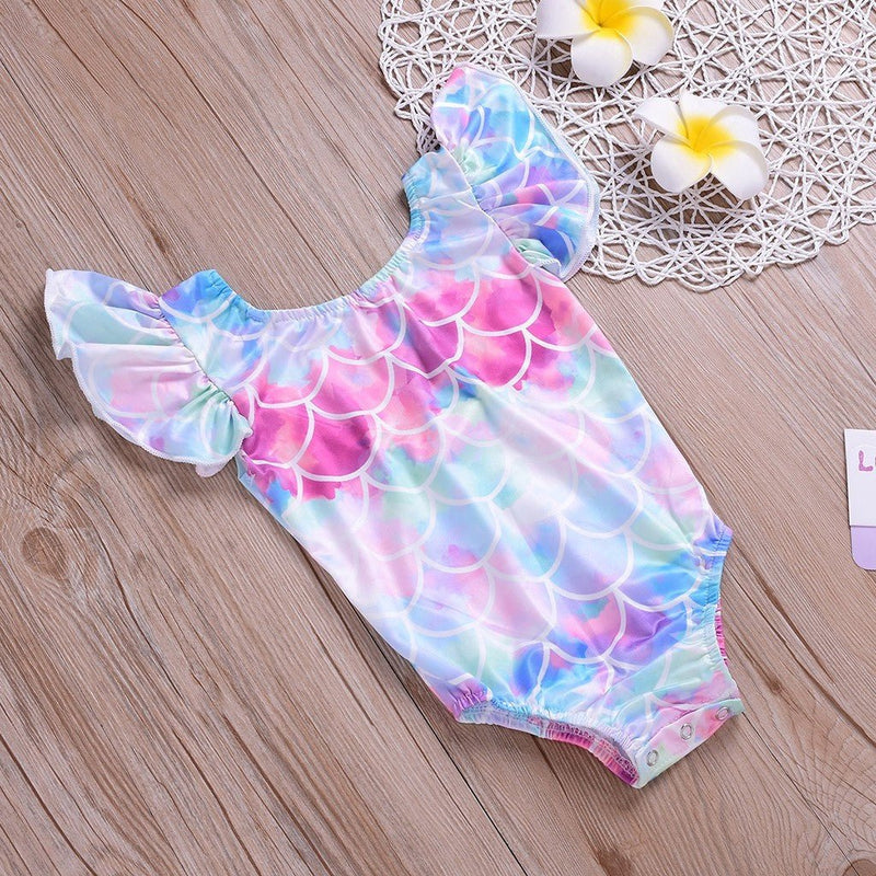 Mermaid toddler bathing suit - Mermaid baby / toddlers bathing suit