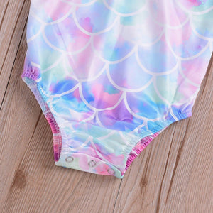 Mermaid toddler bathing suit - Mermaid baby / toddlers bathing suit