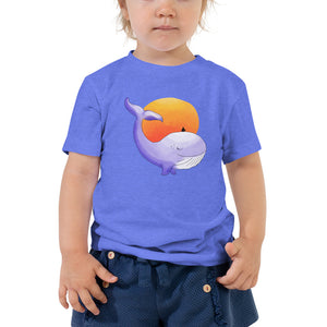 Whale toddler shirt - Perspective - whale print toddler t-shirt.