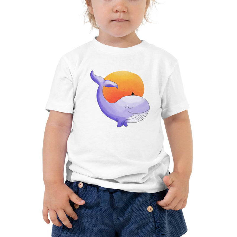 Whale toddler shirt - Perspective - whale print toddler t-shirt.