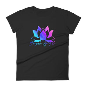 Rainbow lotus yoga shirt - Rainbow lotus yoga women's t-shirt