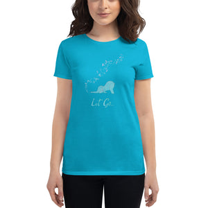 Let go yoga shirt - Let go downward elephant with bubbles <3 - Ladies' T-Shirt