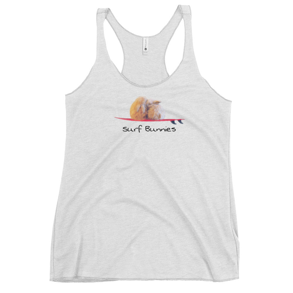 Surfer bunnies Women's Tri-Blend Racerback Tank