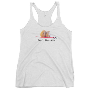 Surfer bunnies Women's Tri-Blend Racerback Tank