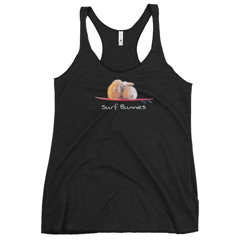 Surfer bunnies Women's Tri-Blend Racerback Tank