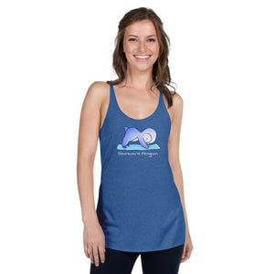 Downward penguin yoga top - Downward Penguin - Women's Racerback Tank Top